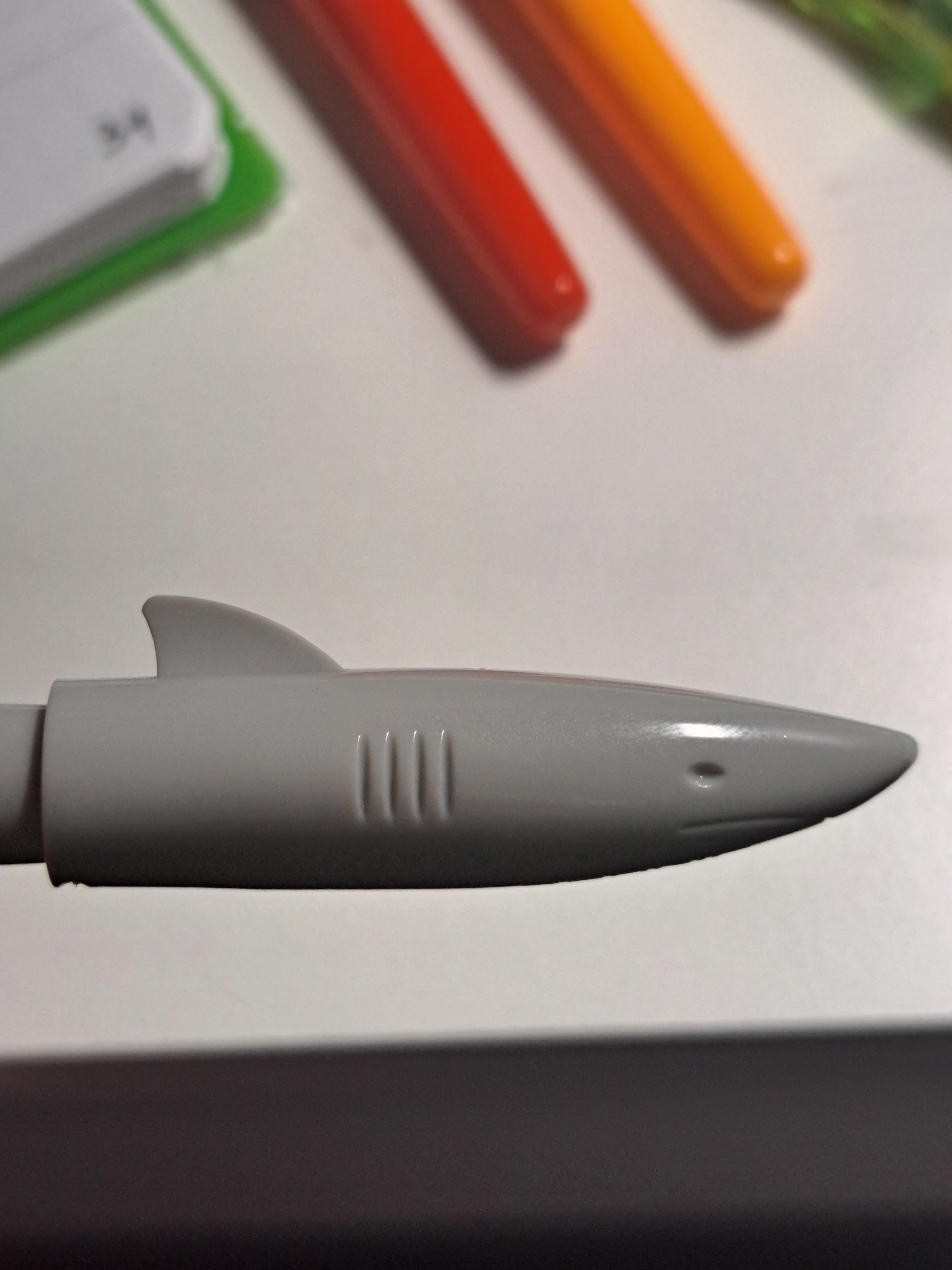 grey shark pen lid grey shark pen lid