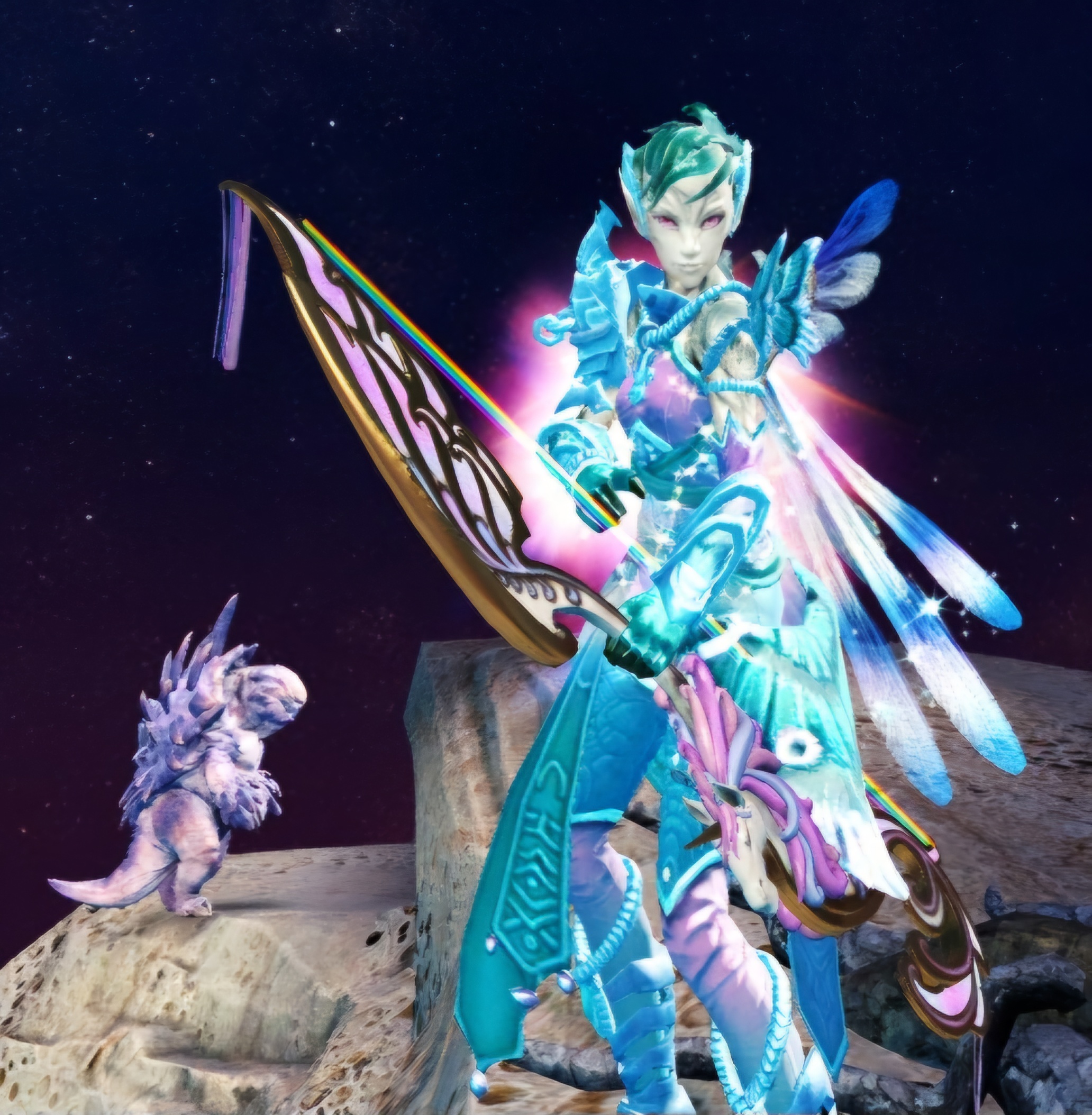 Guild Wars 2 female sylvari ranger, soulbeast build